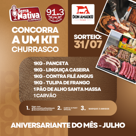 ANIVERSARIANTE DO MÊS - FEED JULHO