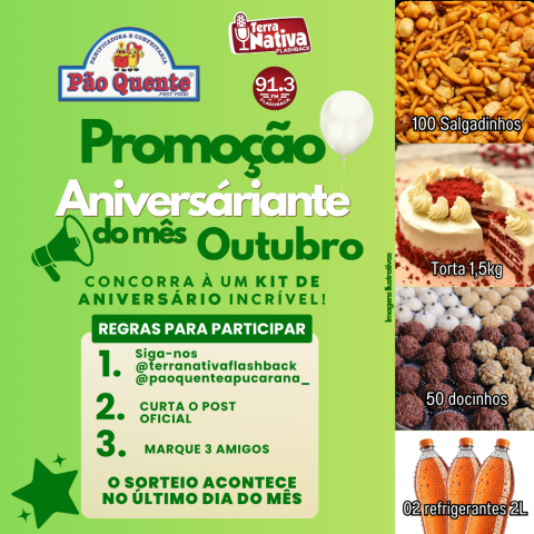 ANIVERSARIANTE DO MES - JULHO