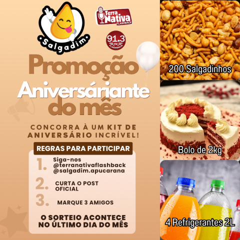 Promoção Aniversariante do Mês