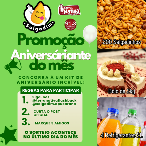 ANIVERSARIANTE DO MES